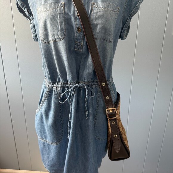 Coach Canvas and Leather Bucket Shoulder Bag - Picture 2 of 5